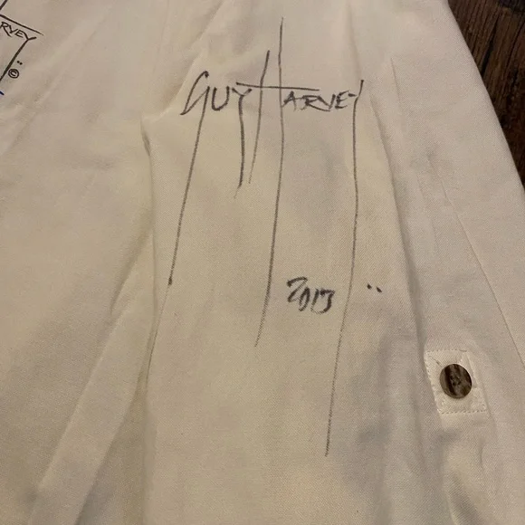 Guy Harvey auttographed beige  Men's Shirt XXL NWOT - Picture 7 of 11
